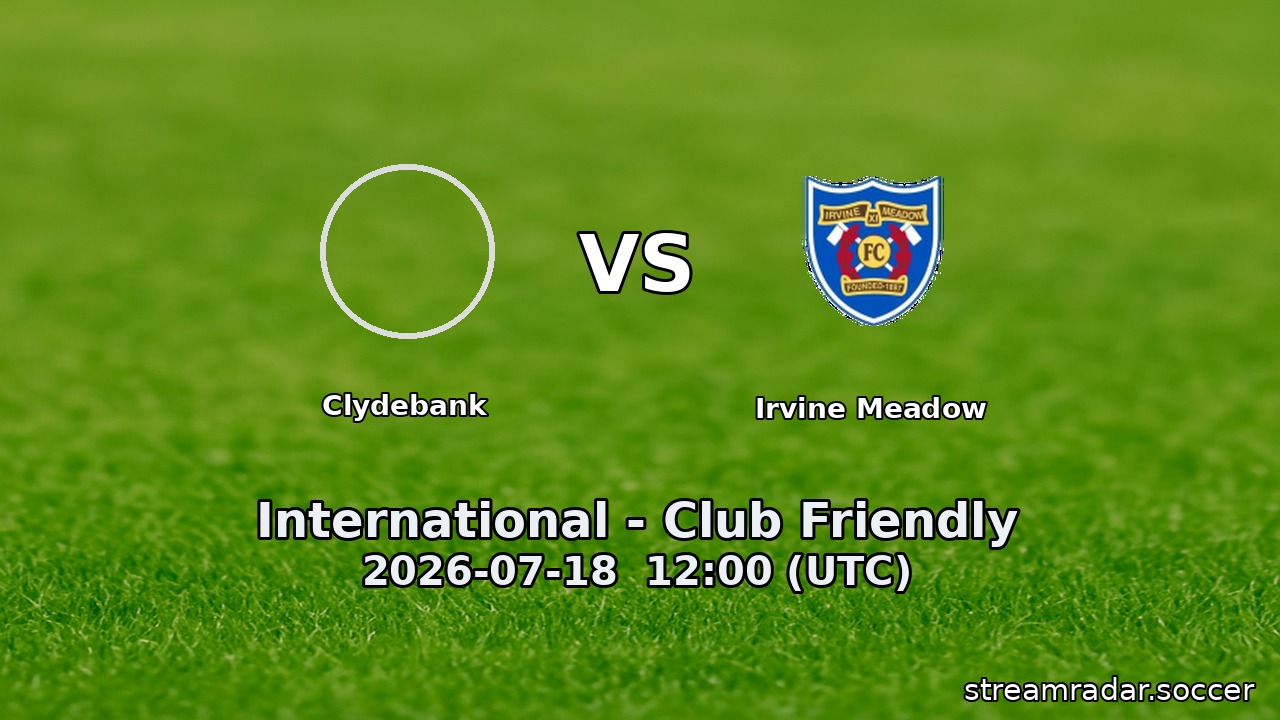 Clydebank vs Irvine Meadow