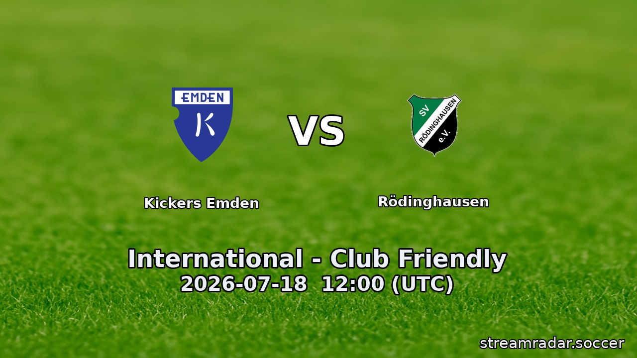 Kickers Emden vs Rödinghausen