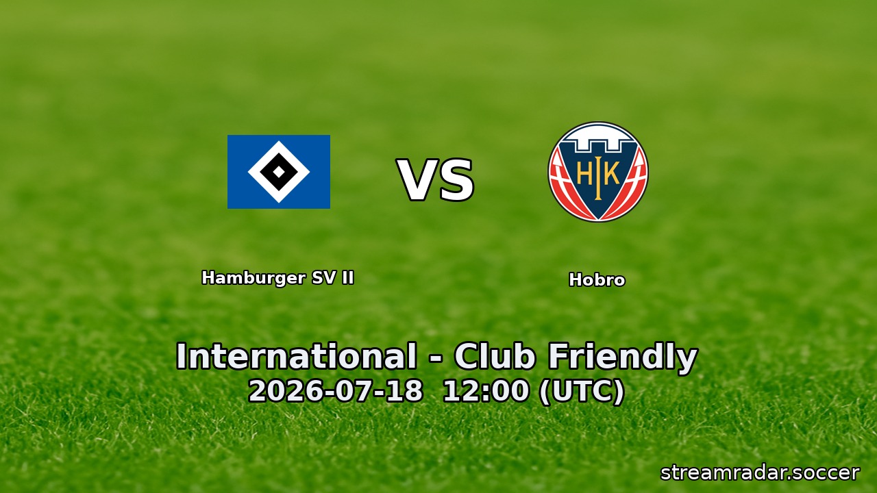 Hamburger SV II vs Hobro