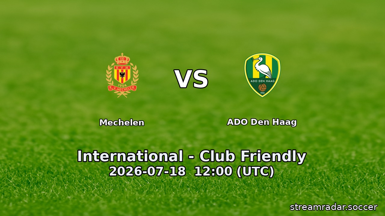 Mechelen vs ADO Den Haag