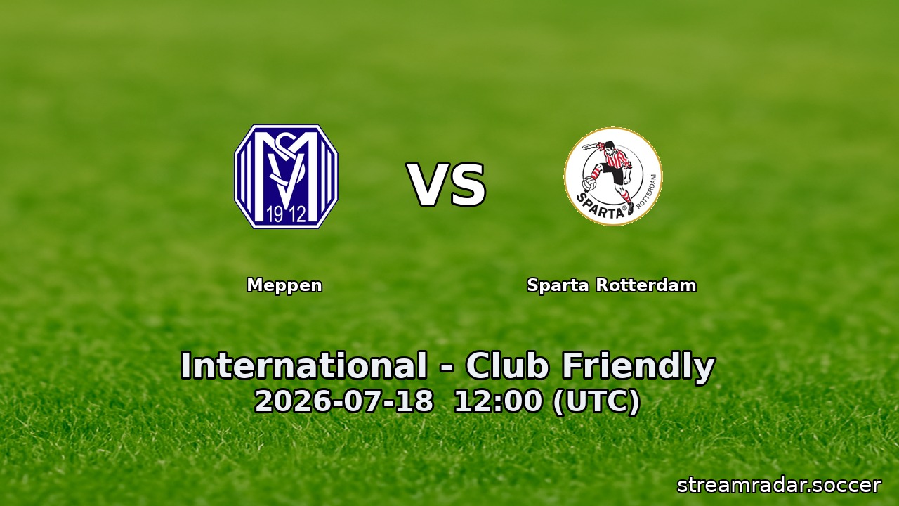 Meppen vs Sparta Rotterdam