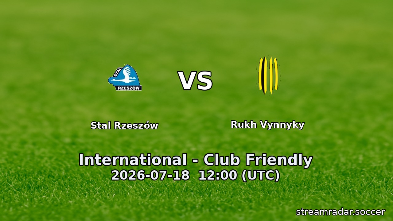 Stal Rzeszów vs Rukh Vynnyky