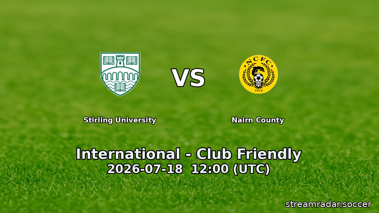 Stirling University vs Nairn County