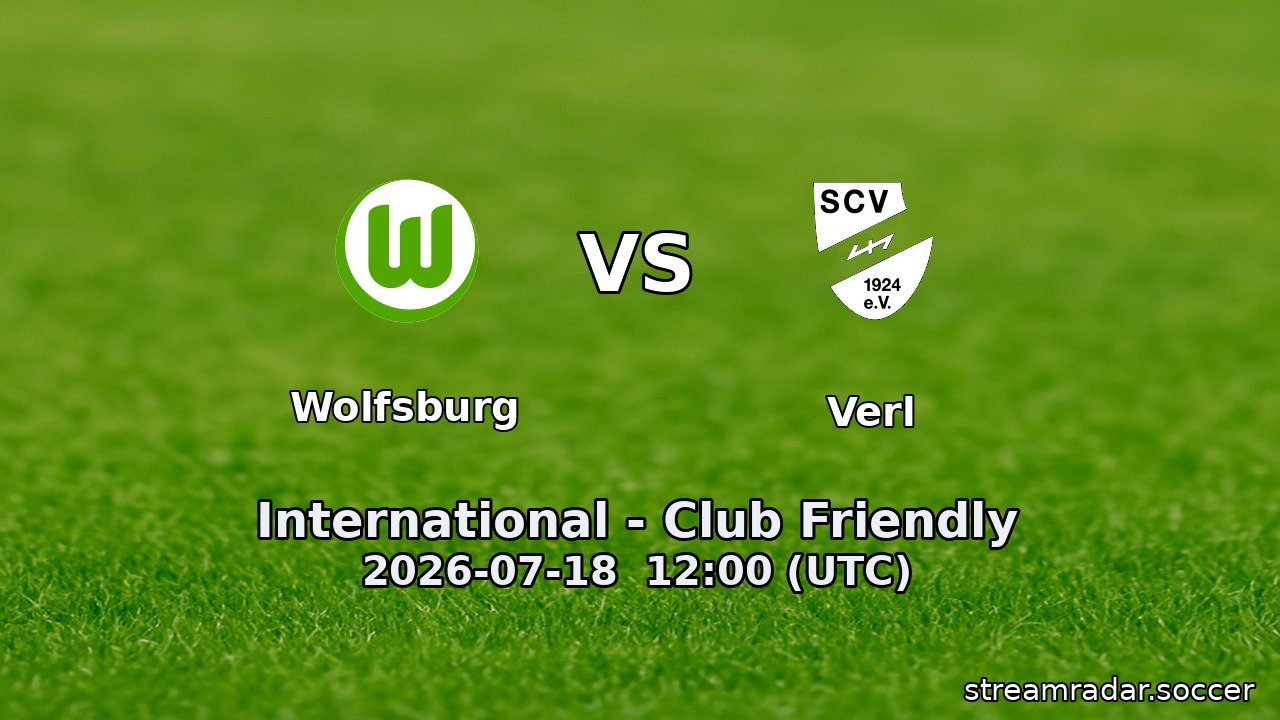 Wolfsburg vs Verl