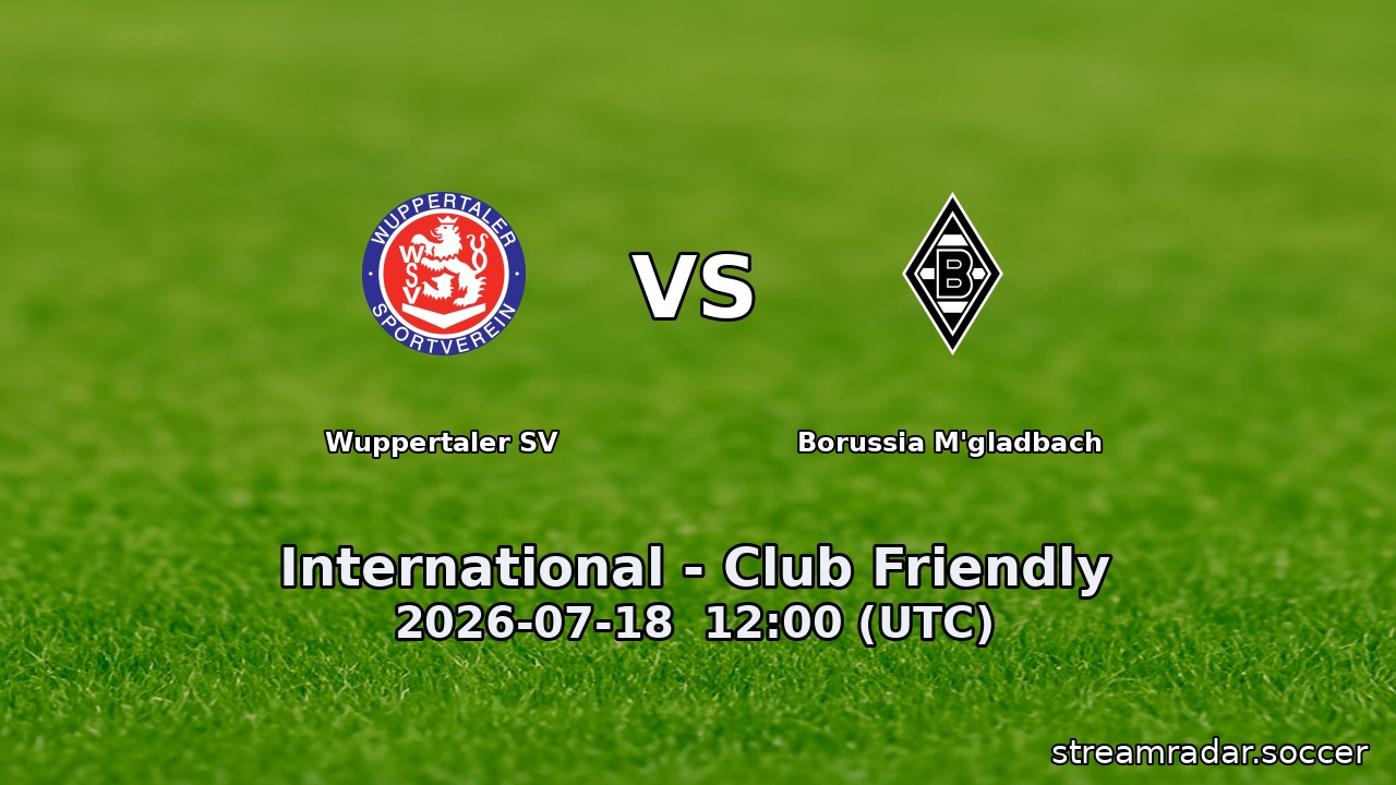 Wuppertaler SV vs Borussia M'gladbach