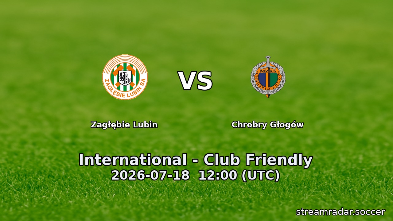 Zagłębie Lubin vs Chrobry Głogów