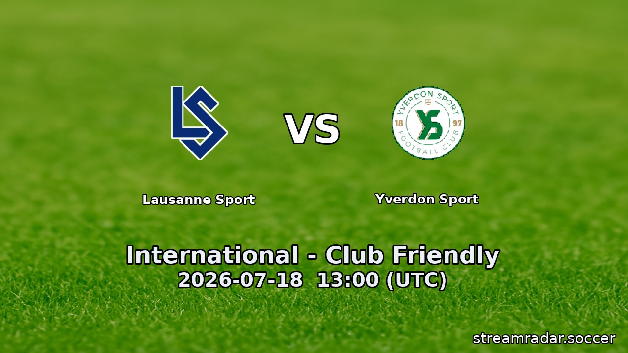 Lausanne Sport vs Yverdon Sport