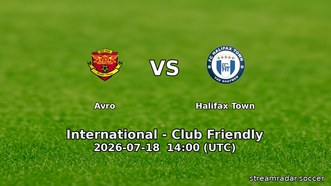 Avro vs Halifax Town