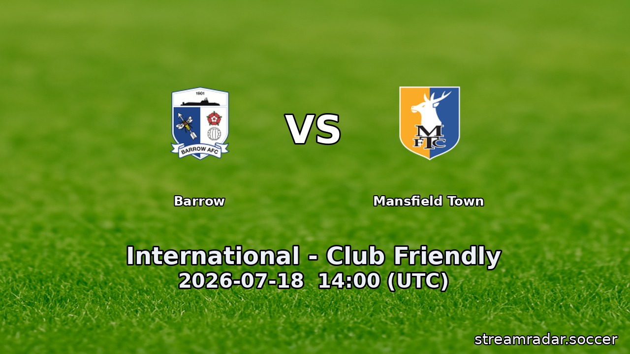 Barrow vs Mansfield Town
