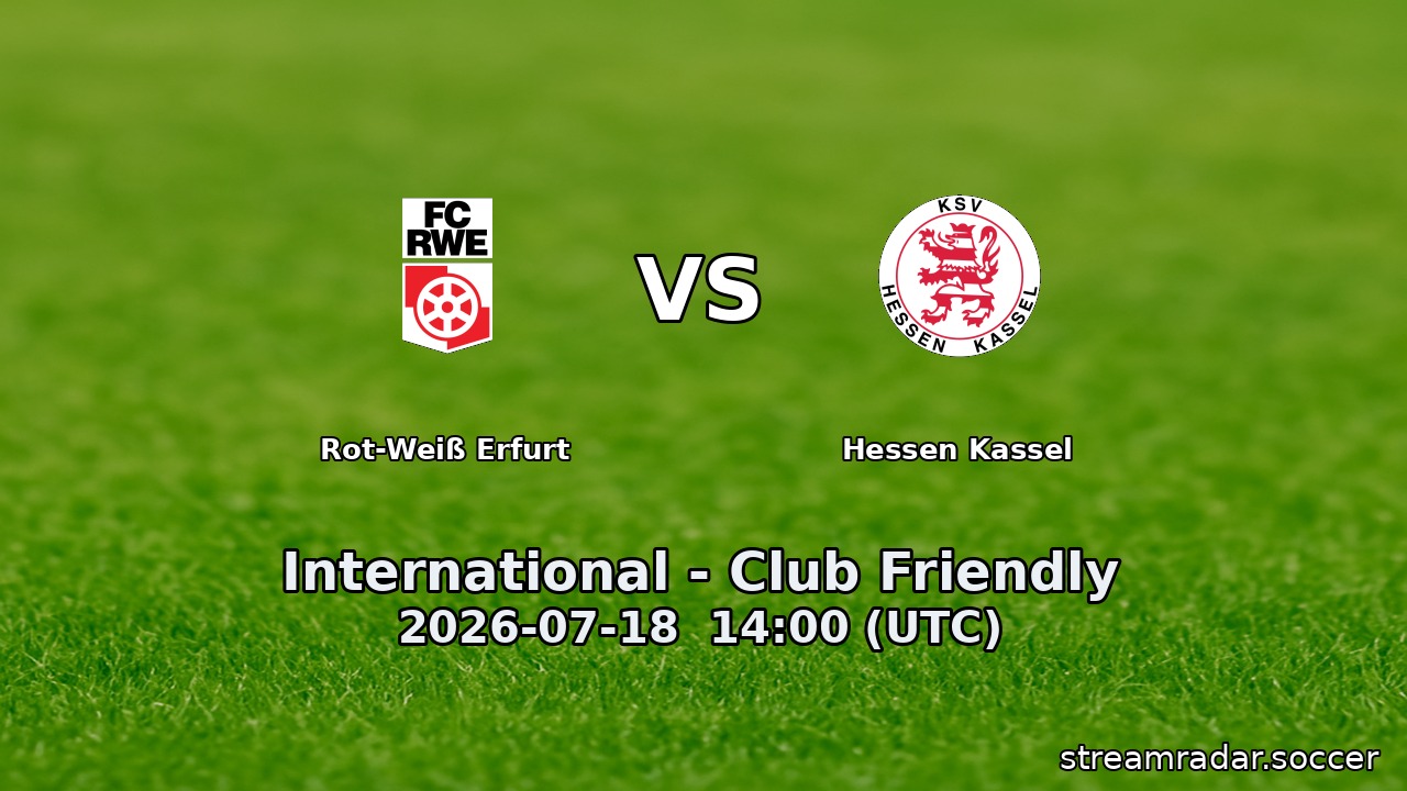 Rot-Weiß Erfurt vs Hessen Kassel