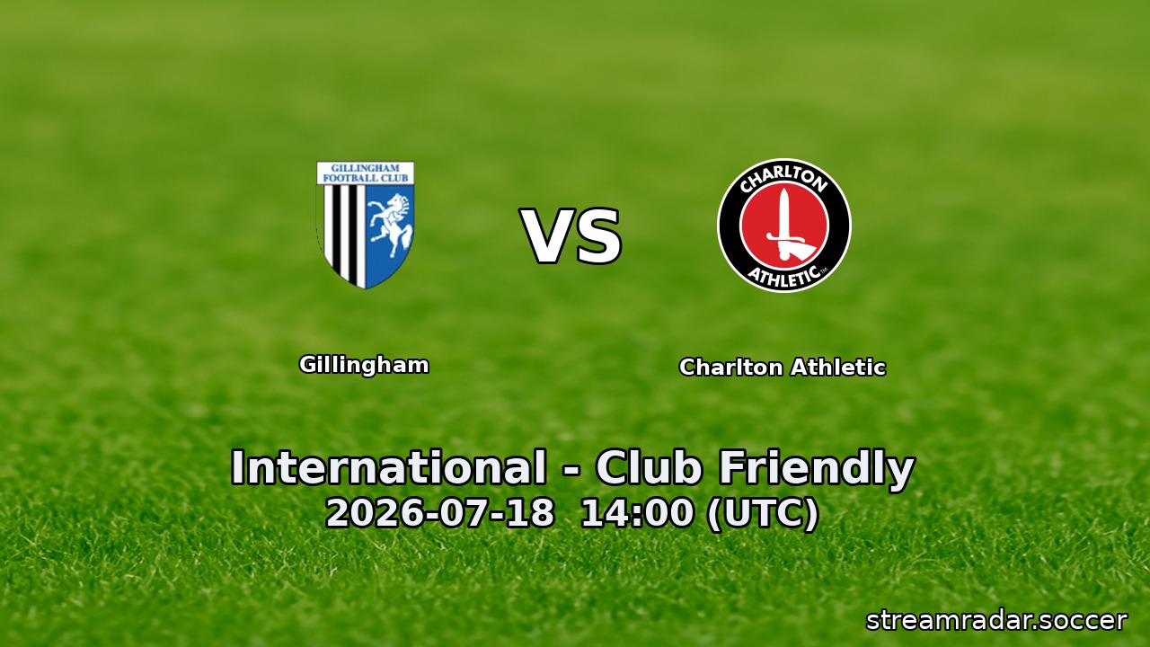 Gillingham vs Charlton Athletic