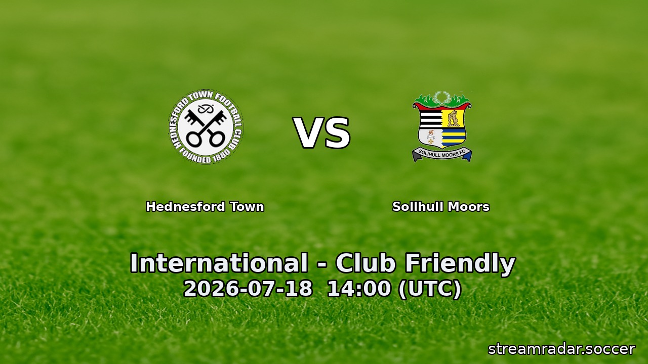 Hednesford Town vs Solihull Moors