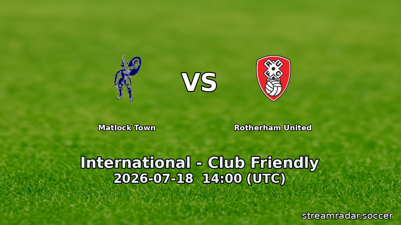 Matlock Town vs Rotherham United