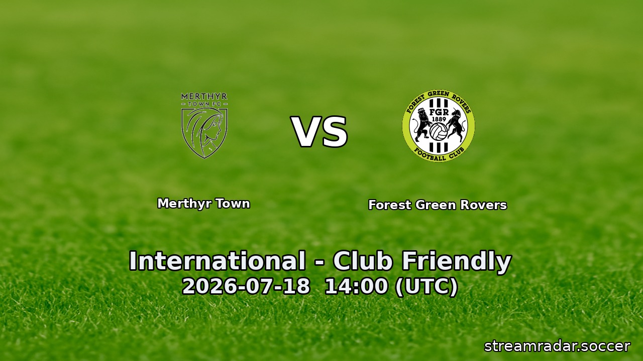 Merthyr Town vs Forest Green Rovers