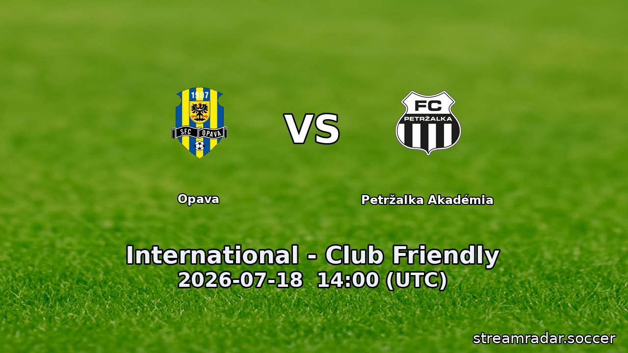 Opava vs Petržalka Akadémia