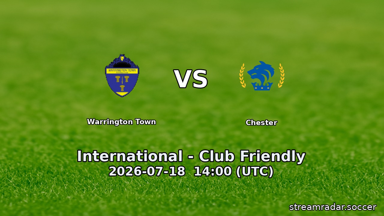 Warrington Town vs Chester