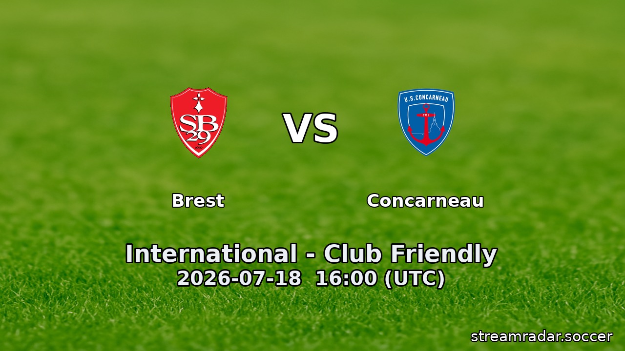 Brest vs Concarneau