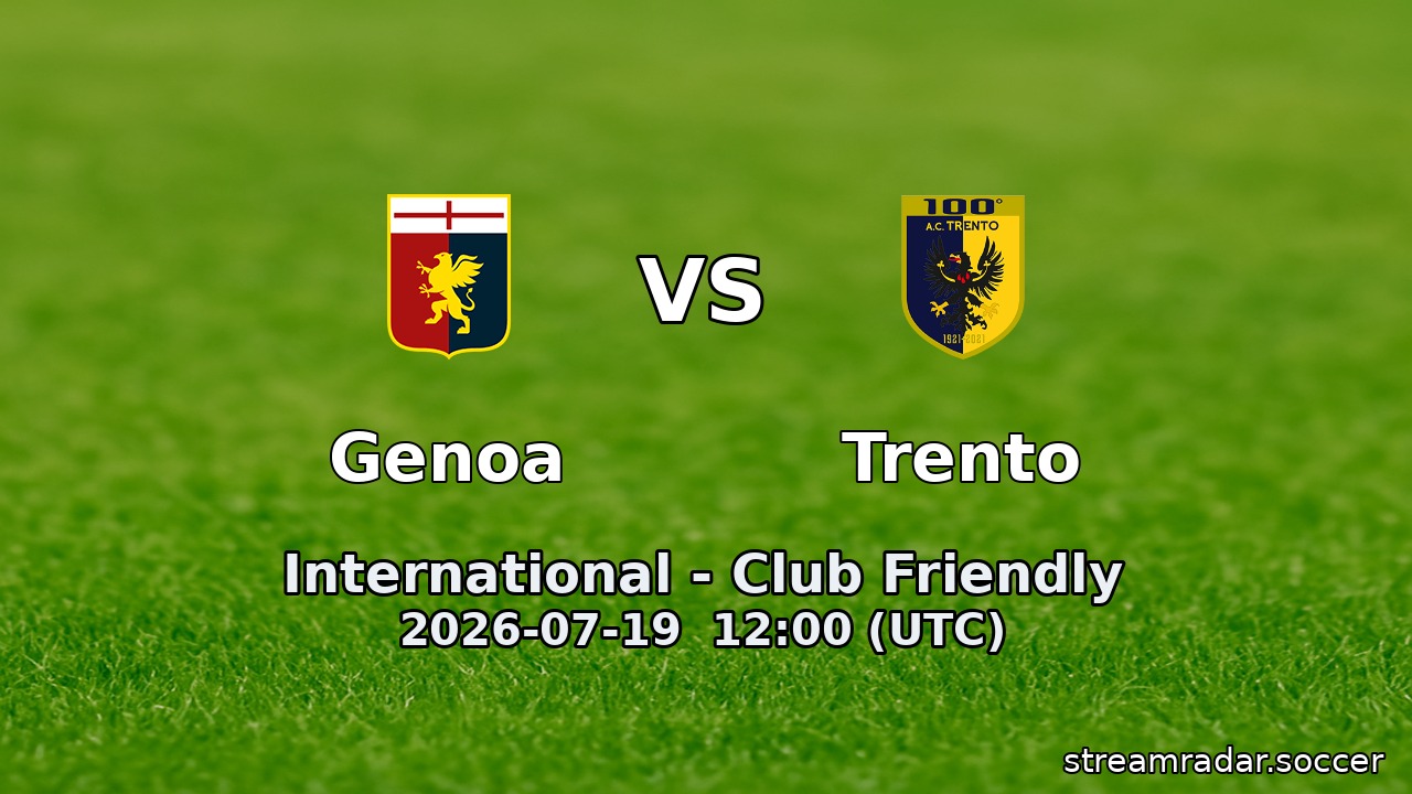 Genoa vs Trento