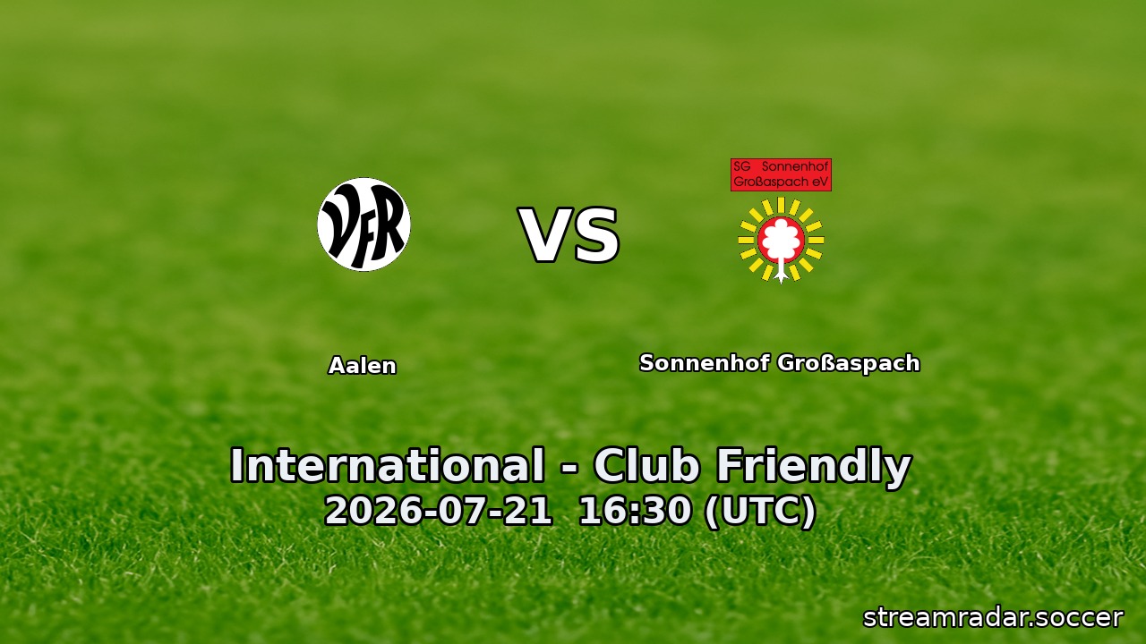 Aalen vs Sonnenhof Großaspach
