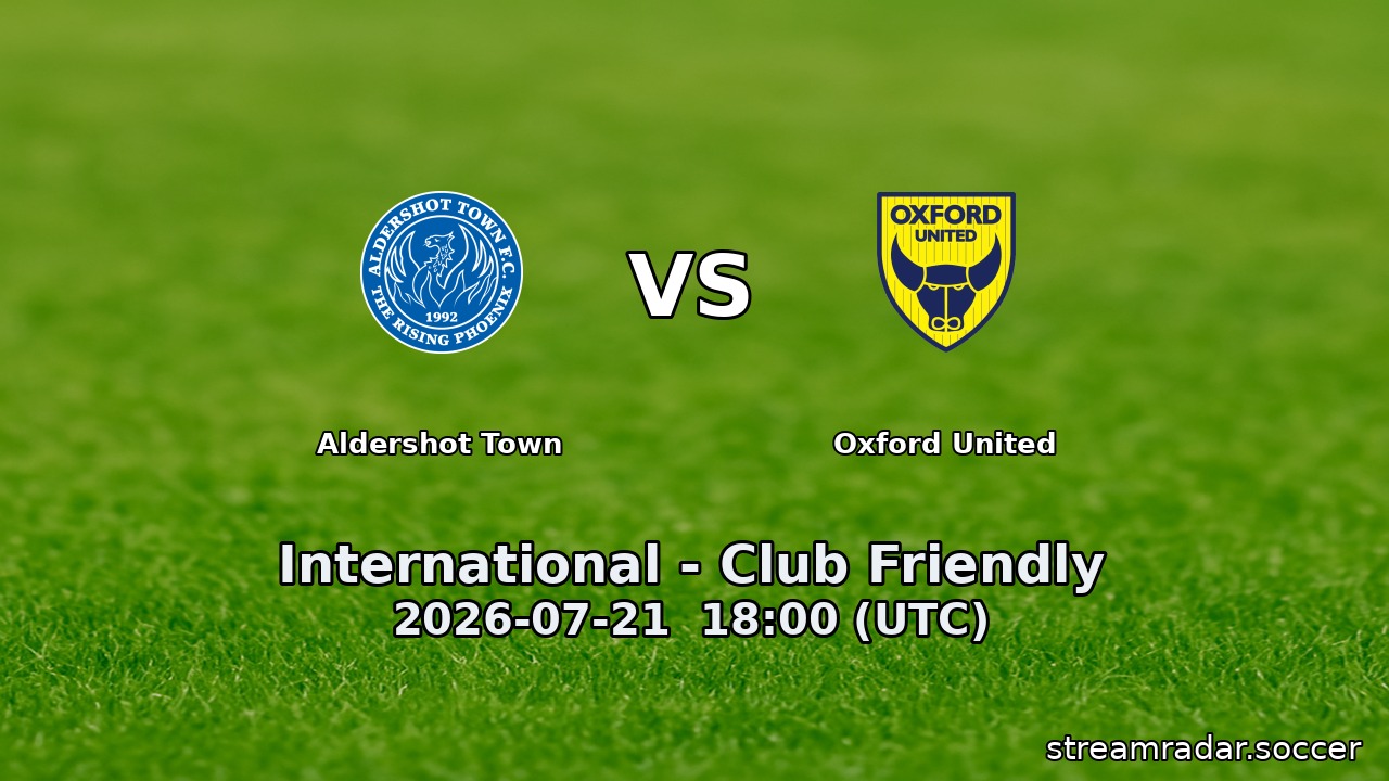 Aldershot Town vs Oxford United