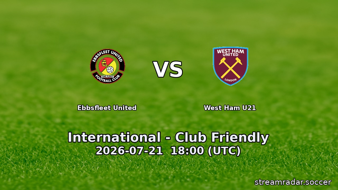 Ebbsfleet United vs West Ham U21