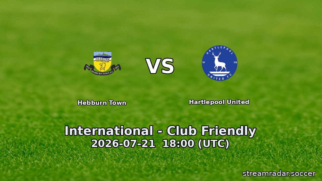 Hebburn Town vs Hartlepool United