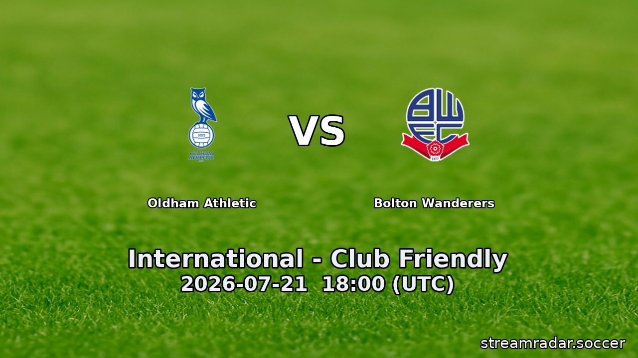 Oldham Athletic vs Bolton Wanderers
