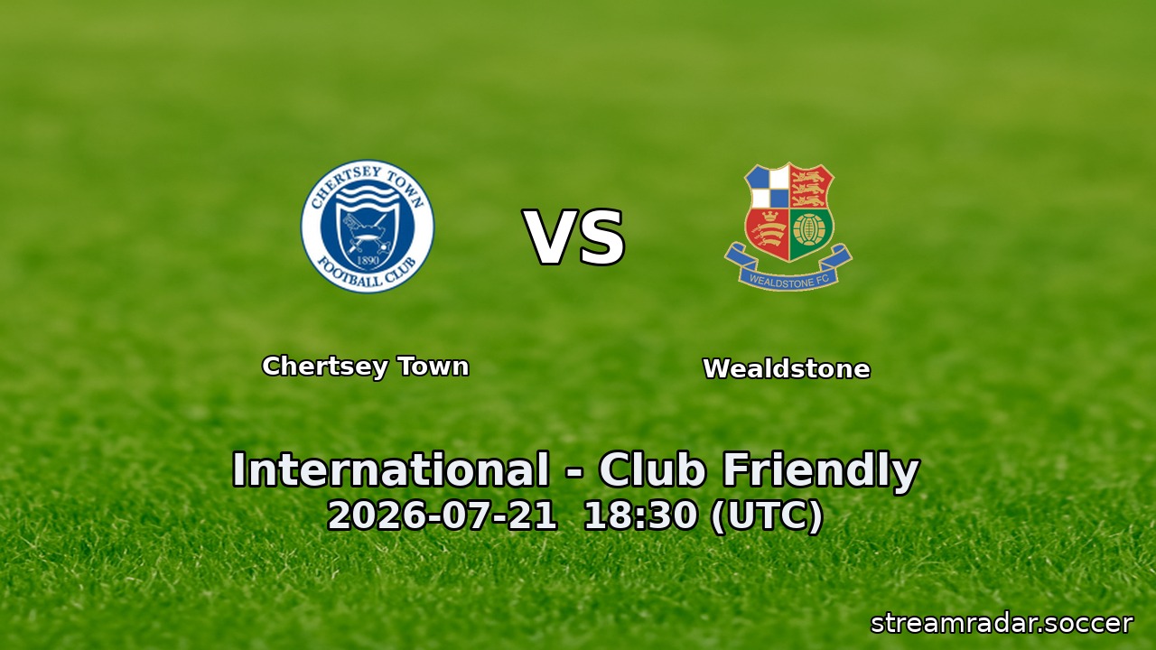 Chertsey Town vs Wealdstone