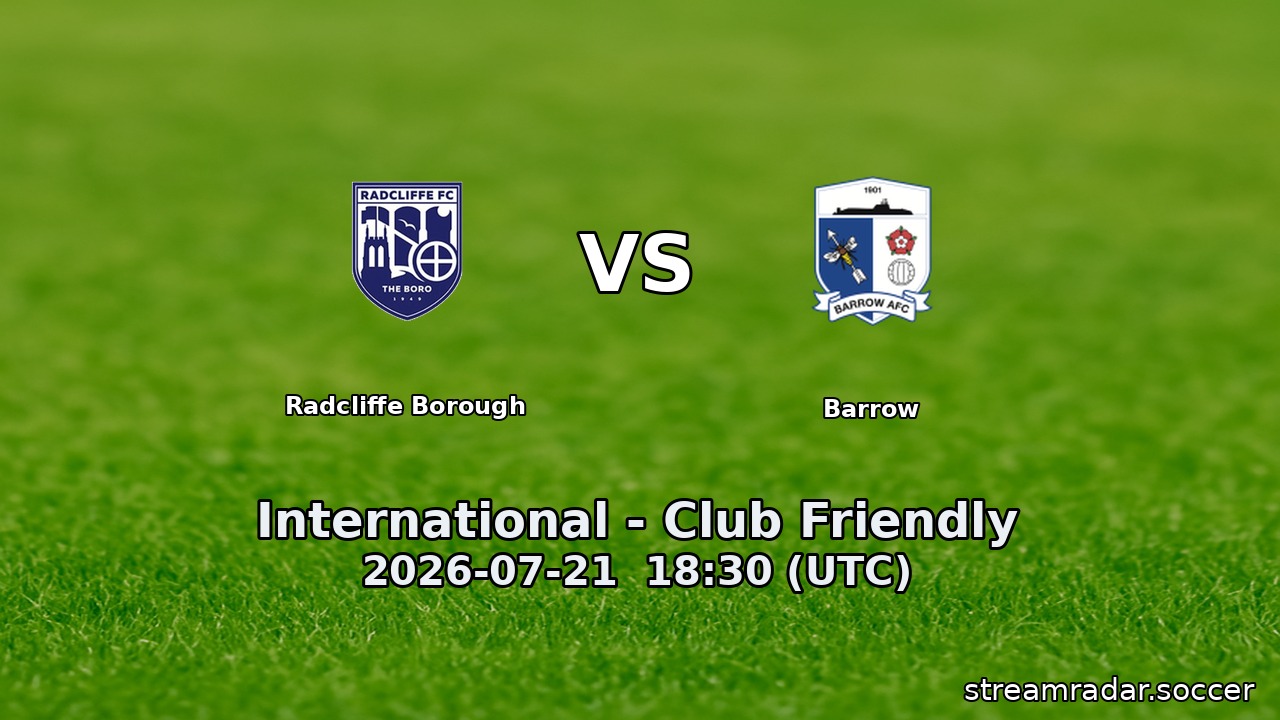 Radcliffe Borough vs Barrow