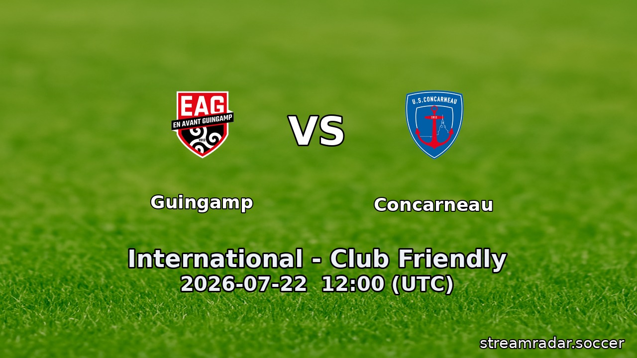 Guingamp vs Concarneau