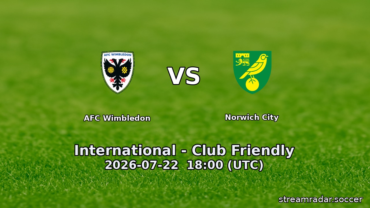 AFC Wimbledon vs Norwich City