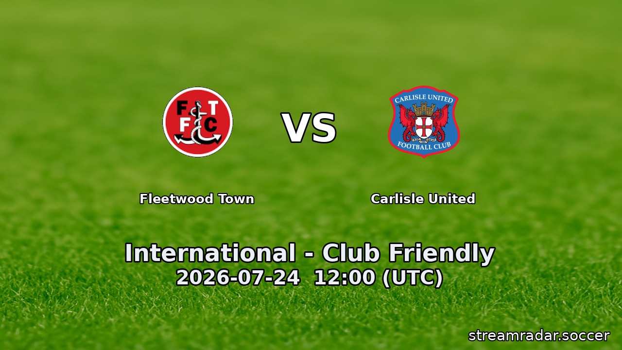 Fleetwood Town vs Carlisle United