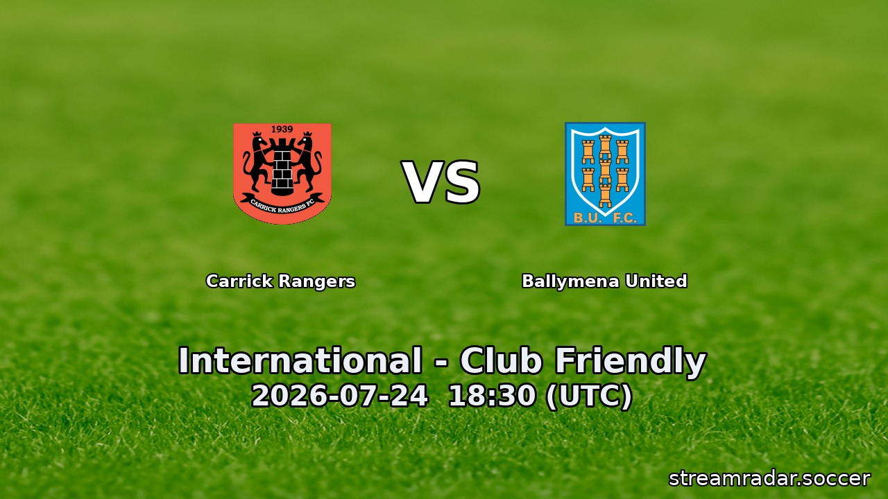 Carrick Rangers vs Ballymena United