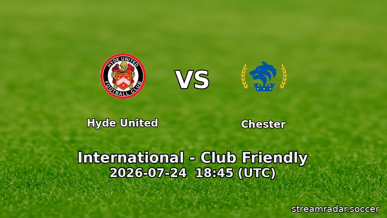 Hyde United vs Chester