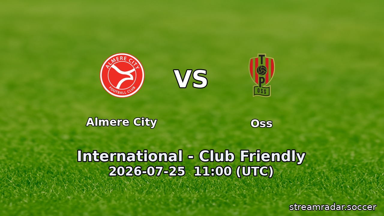 Almere City vs Oss