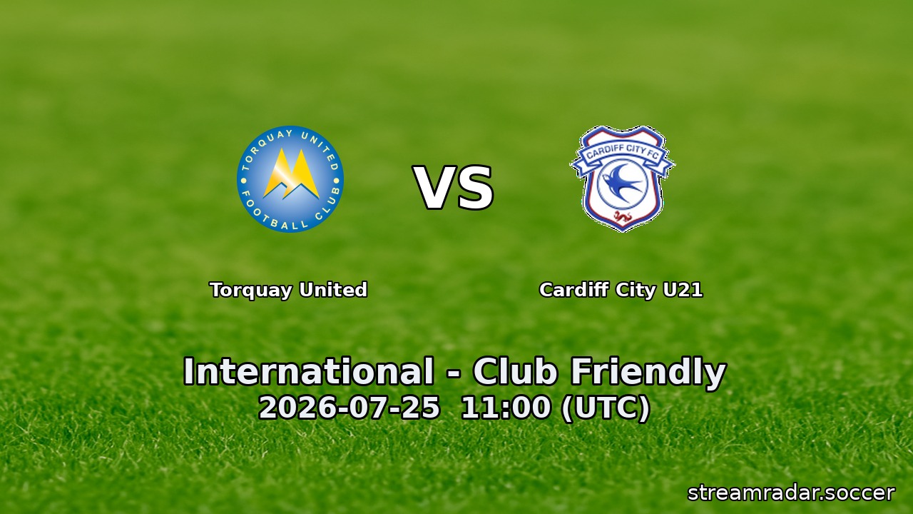 Torquay United vs Cardiff City U21