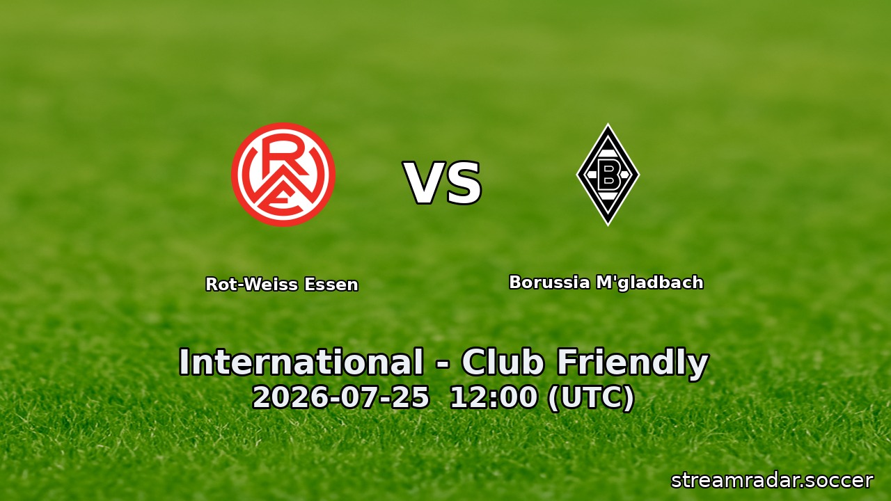 Rot-Weiss Essen vs Borussia M'gladbach
