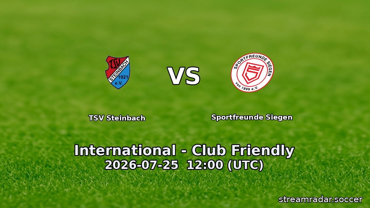 TSV Steinbach vs Sportfreunde Siegen