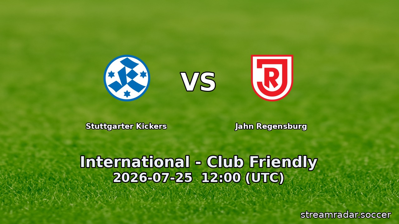 Stuttgarter Kickers vs Jahn Regensburg