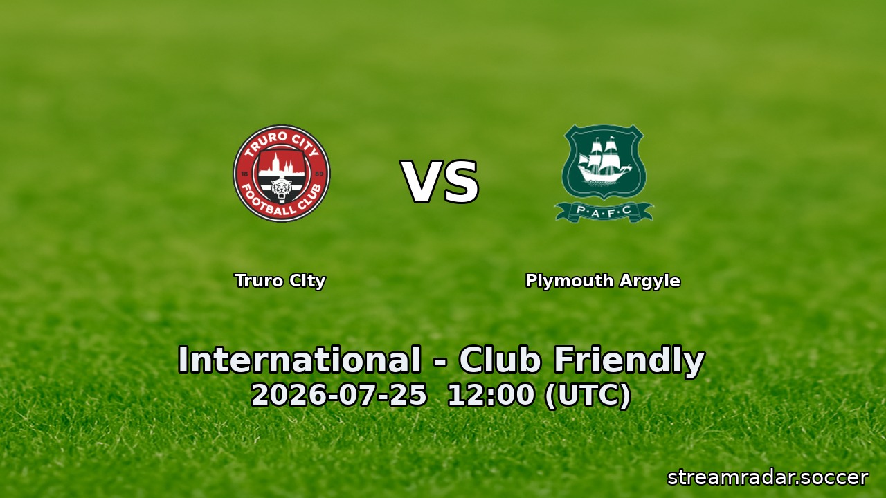 Truro City vs Plymouth Argyle