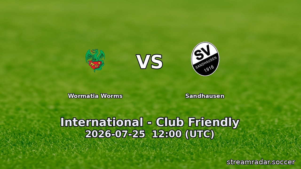 Wormatia Worms vs Sandhausen