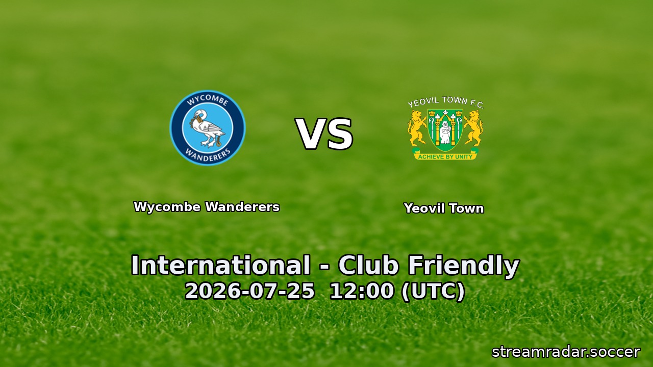 Wycombe Wanderers vs Yeovil Town