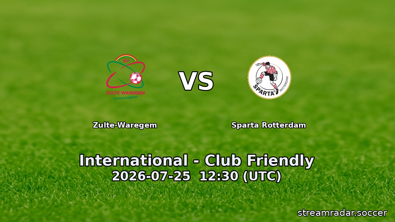 Zulte-Waregem vs Sparta Rotterdam