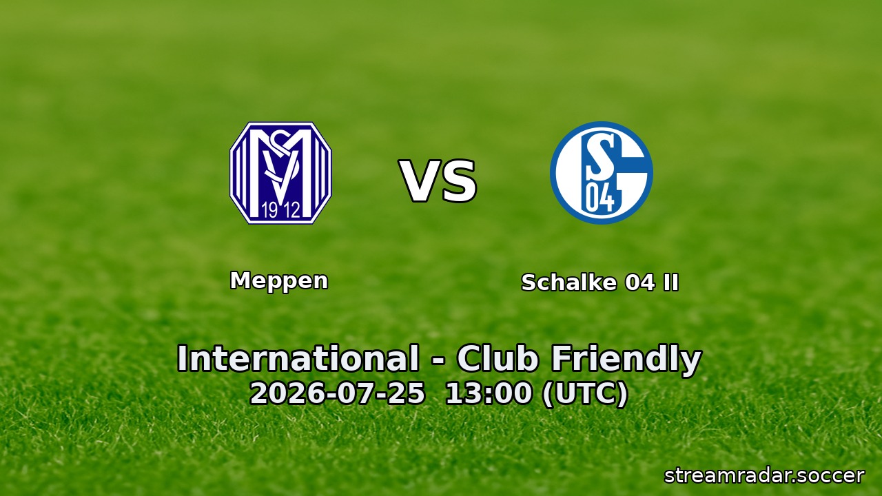 Meppen vs Schalke 04 II