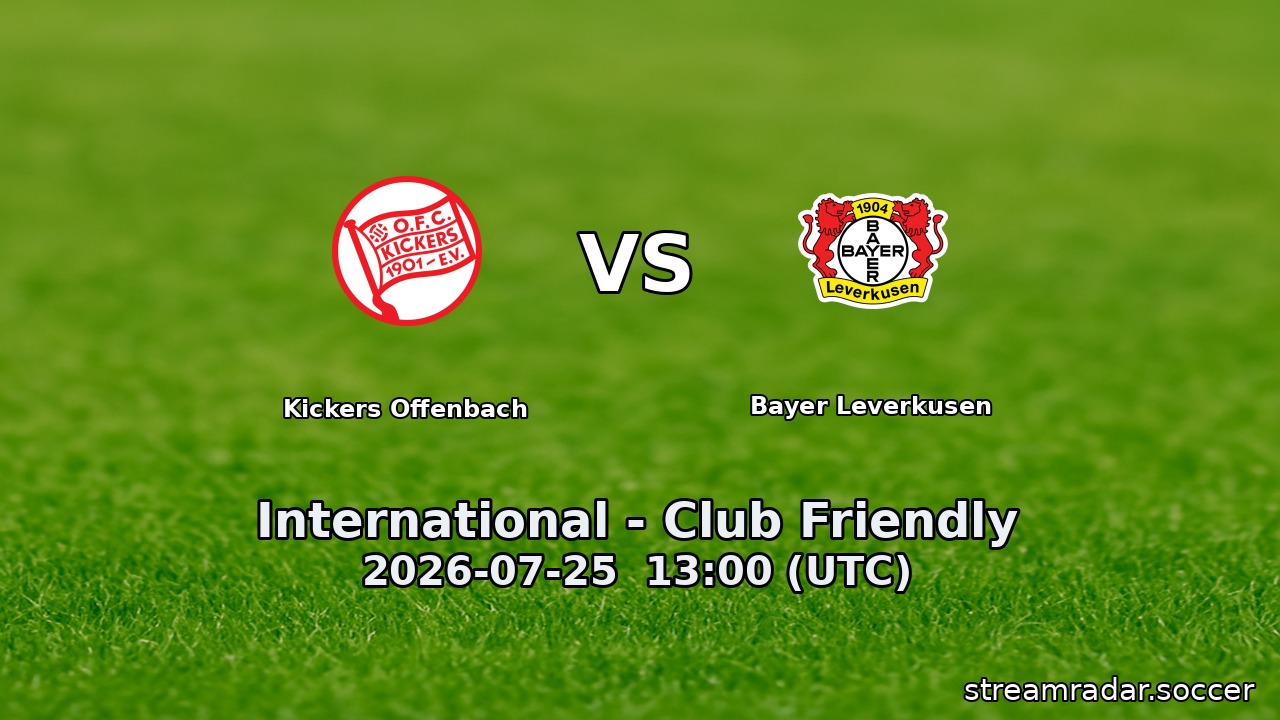 Kickers Offenbach vs Bayer Leverkusen