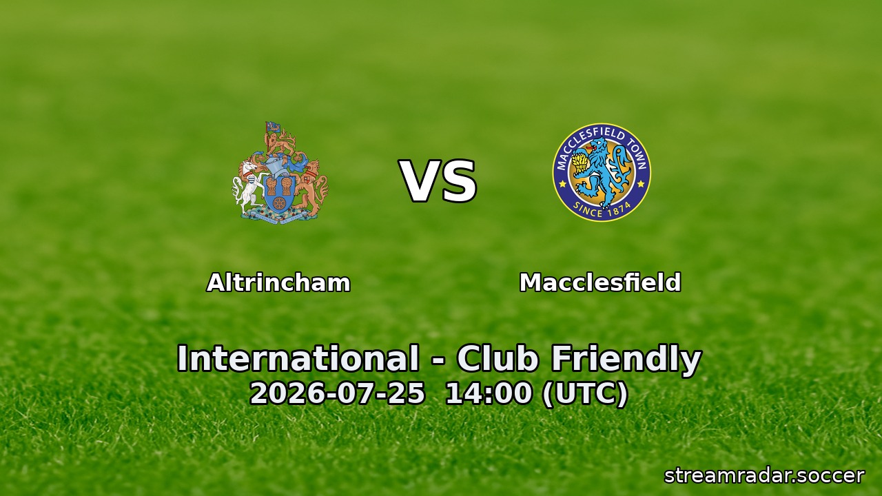 Altrincham vs Macclesfield