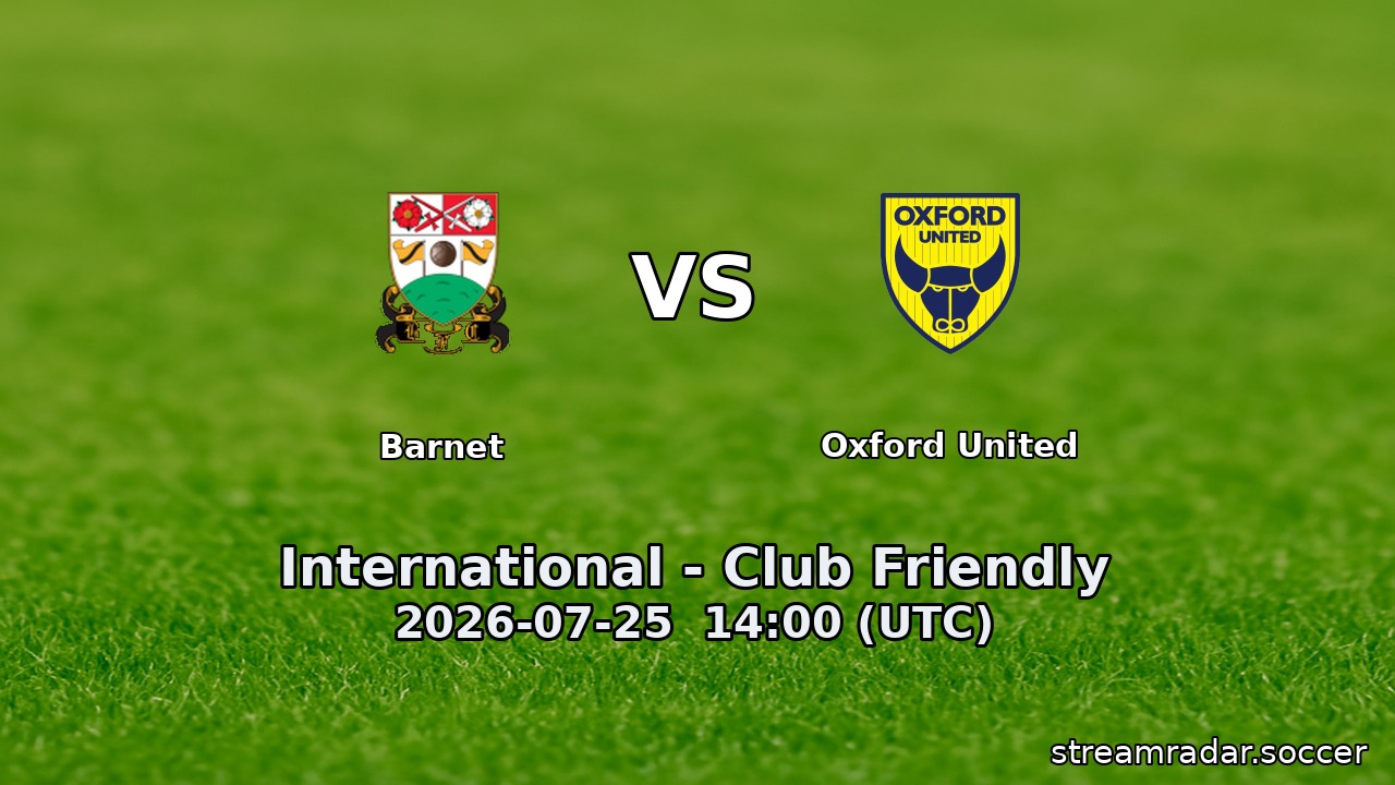 Barnet vs Oxford United