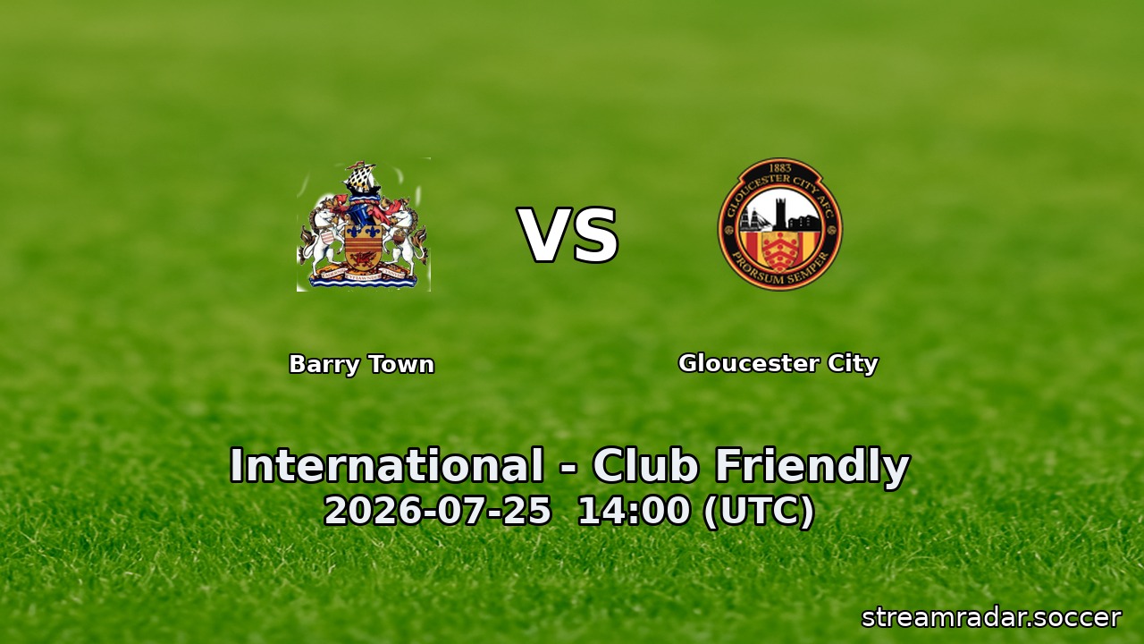 Barry Town vs Gloucester City