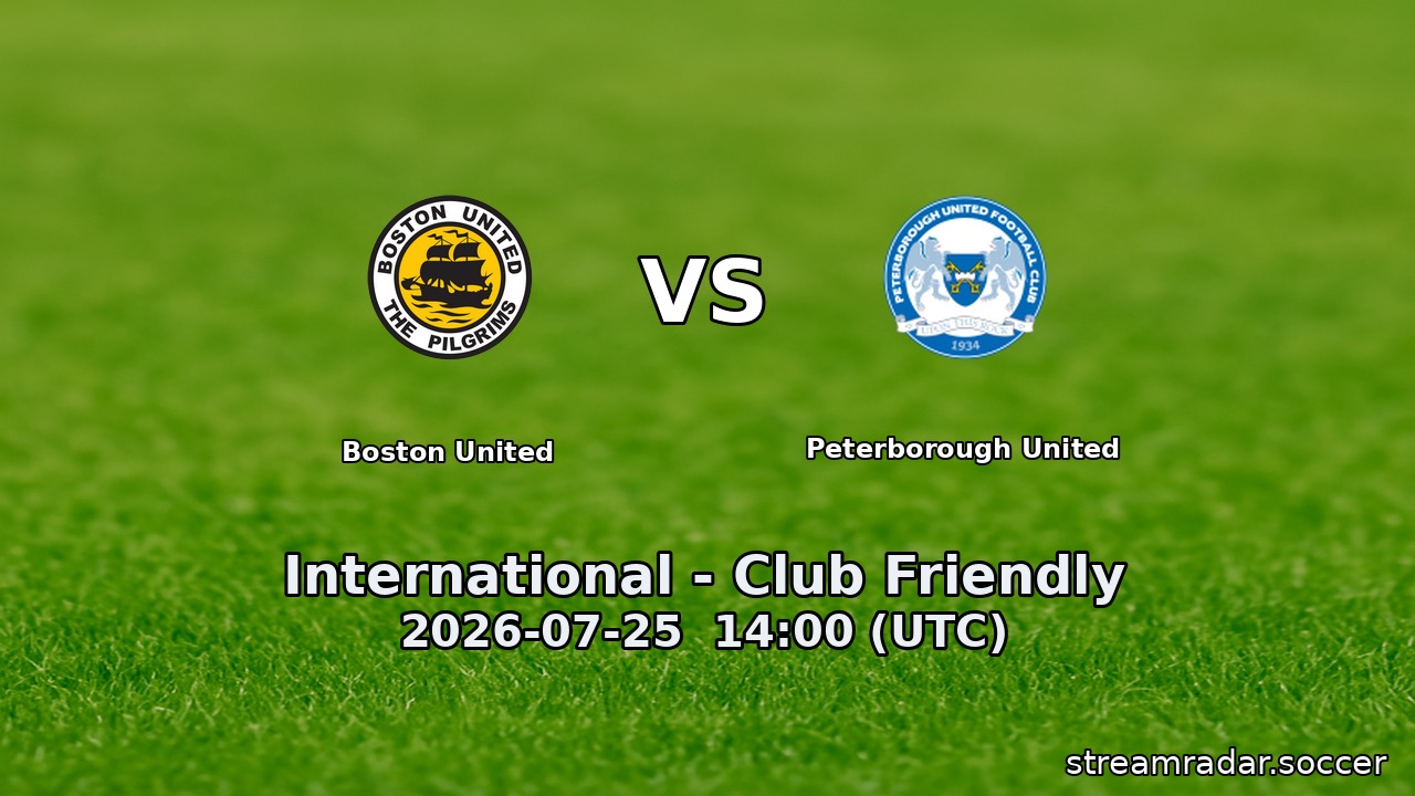 Boston United vs Peterborough United