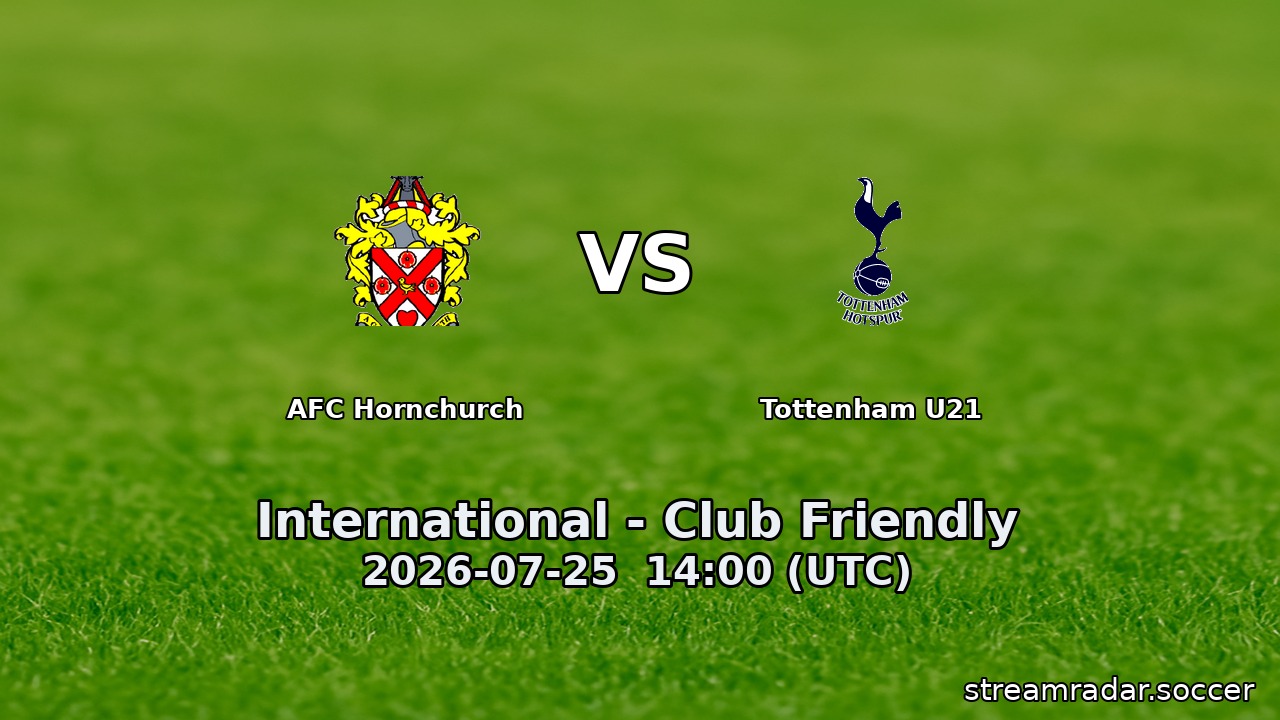 AFC Hornchurch vs Tottenham U21
